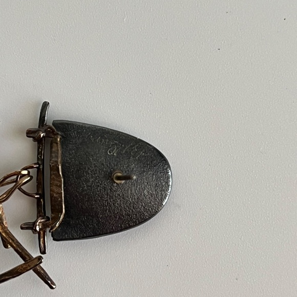 Carolyn Morris Bach Earrings Sterling Silver, 18K gold and stone earrings. - Picture 10 of 10